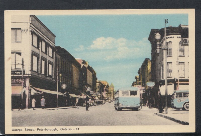 Canada Postcard - George Street, Peterborough, Ontario   RS16357