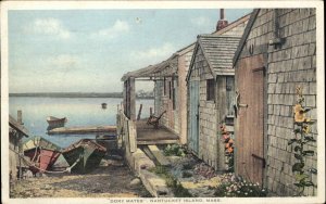 Nantucket Massachusetts MA Dory Mates c1910 Detroit Publishing Postcard