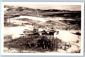 Fairbanks Alaska AK Postcard RPPC Photo University Of Alaska Aerial View c1940's