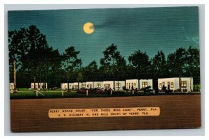 Vintage 1930's Advertising Postcard Perry Motor Court US Hwy 19 Perry Florida