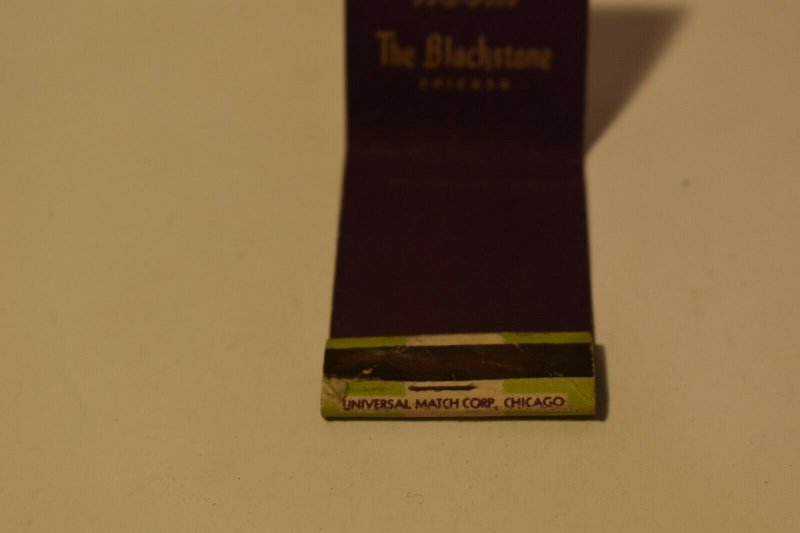 Mayfair Room The Blackstone Chicago Hotel 20 Strike Matchbook Cover