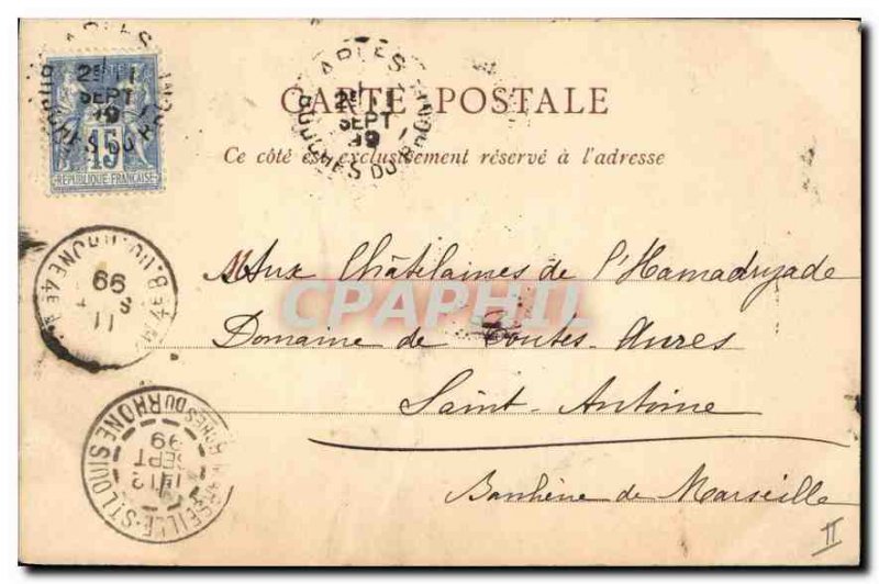 Postcard Ancient Arles The Theater Romain Map 1899