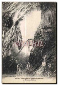 Old Postcard Interior of saulges caves mayonnaise glaze of Ablme