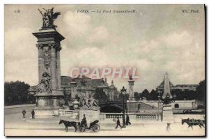 Old Postcard Paris Pont Alexandre III