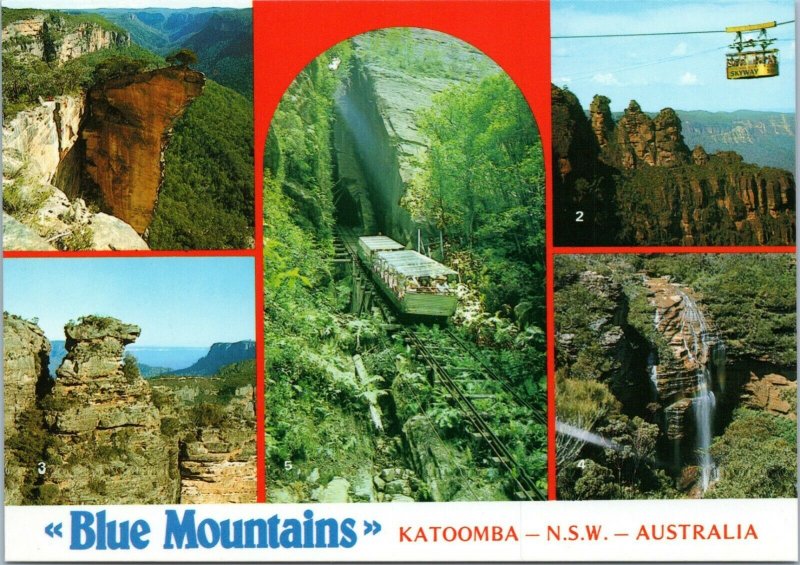 postcard Australia, Blue Mountains - Katoomba multiview