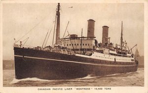 Montrose Canadian Pacific Steamship Co Ship 1928 