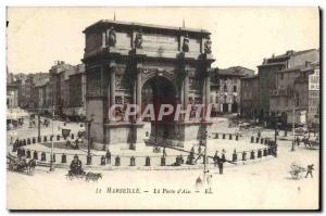 Old Postcard Marseille La Porte D & # 39Aix