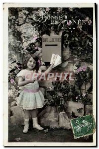 Old Postcard Fun Children Mailbox