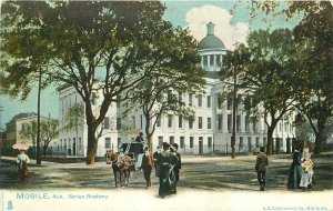 Postcard Alabama Mobile Barton Academy Zadek undivided C-1905 Tuck 22-13329