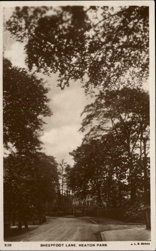 Blackley Manchester Heaton Park 1900 -1920s Real Photo Vintage Postcard