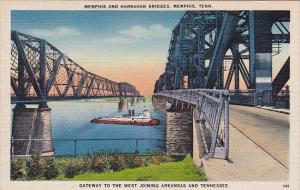 Memohis And Harraham Bridges Memphis Tennessee
