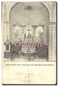 Old Postcard Triptych of The Church of baths flanges