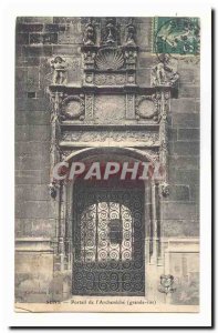 Sens Old Postcard portal of & # 39archeveche (main street)