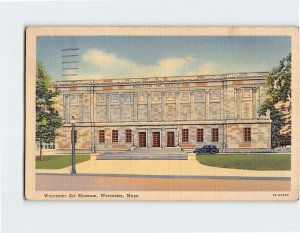 Postcard Worcester Art Museum, Worcester, Massachusetts