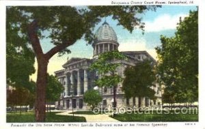 Springfield, Illinois USA Sangamon County Court House Unused 