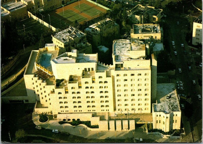 Moriah Plaza Jerusalem Hotel Postcard Aerial View Rooftop Pool Palphot Herzlia