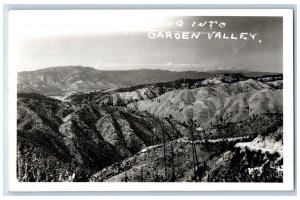 Garden Valley Idaho ID Postcard RPPC Photo Bird's Eye View c1940's Vintage