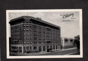 NC The O'Henry OHenry Hotel Greensboro North Carolina Black & White Postcard