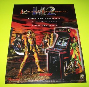 Killer Instinct 2 Arcade FLYER Original NOS 1995 Video Game Art Vintage Promo