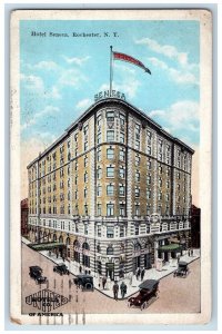 1923 Hotel Seneca Building Exterior View Rochester New York NY Vintage Postcard