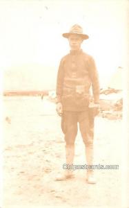 Military Man Military Real Photo Soldier Unused 