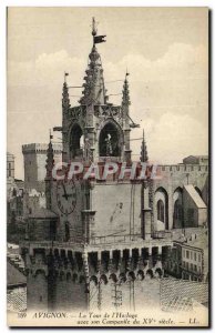 Old Postcard Avignon Tower The Clock With the 15th Campanile