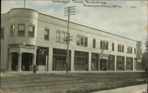 Evansville WI Grange Store Building c1910 Postcard