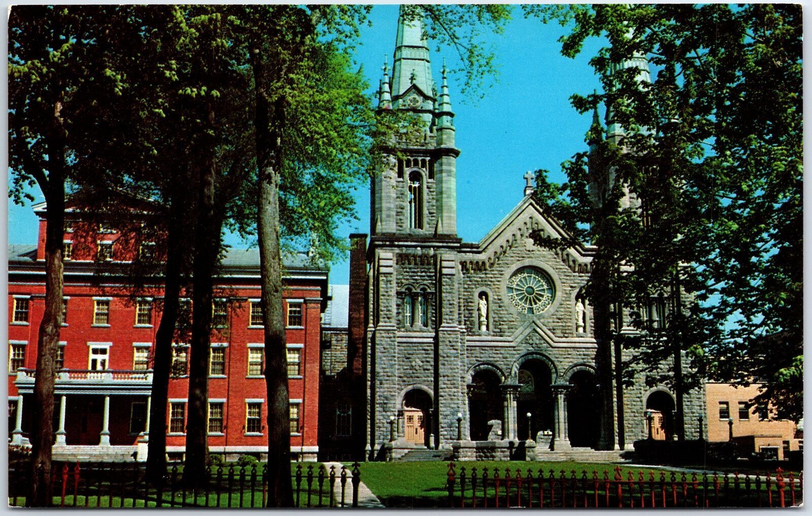 Vintage Postcard the Cathedral at ST. Hyacinthe Quebec Canada 1960s