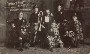 Children's Music Band Scottish Kilts RONEY'S BOYS Chicago IL c1910 Postcard