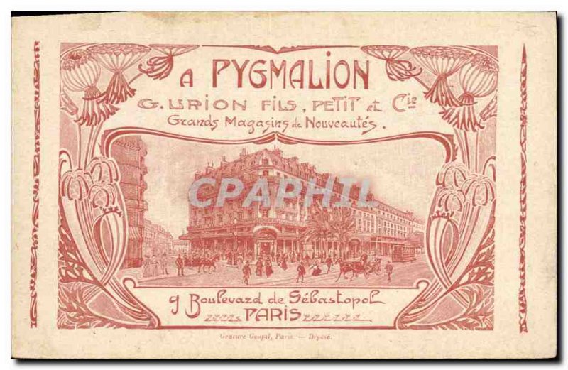 Old Postcard Pygmalion Advertisement Boulevard Sebastopol Paris Urpion L & # ...