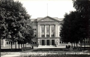 Kenosha Wisconsin WI Central High School Real Photo Vintage Postcard