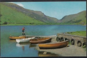 Wales Postcard - Fishing Boats, Tal-Y-Llyn Lake, Merionethshire  A9479