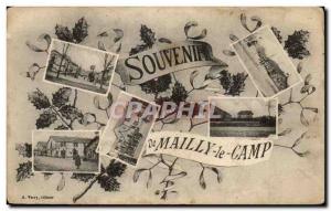 Old Postcard Remembrance Mailly Camp Militaria