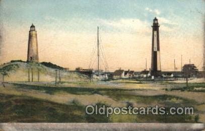 Cape Henry lighthouse and wireless Station and Casino,Va. USA Lighthouse Unused 