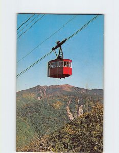 Postcard Tram-Car and Mt. Lafayette, Cannon Mountain Aerial Tramway, N. H.