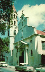 Vintage Postcard Oldest Catholic Cathedral St. Augustine Florida FL