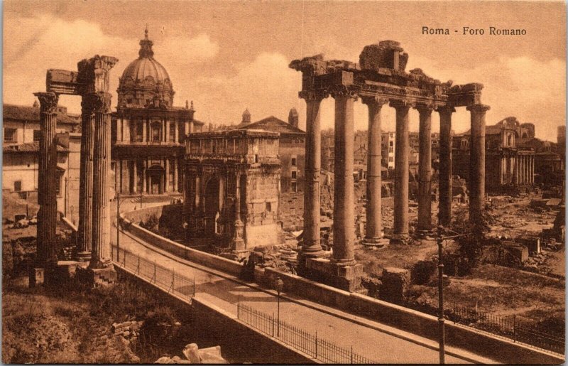 Vtg Roma Foro Romano Rome Italy 1910s Old View Postcard