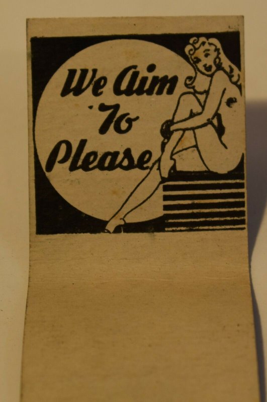 Peachtree Creek Liquor Store Pinup 20 Strike Matchbook Cover