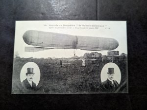 Mint France Aviation Postcard Zeppelin De Marcay Klujtmans Airship Dirigible