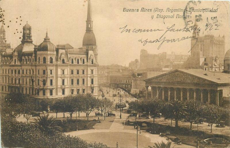 Argentina Buenos Aires old postcard 1920s