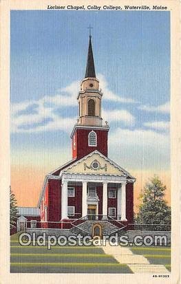 Lorimer Chapel, Colby College Waterville, Maine, USA Unused 