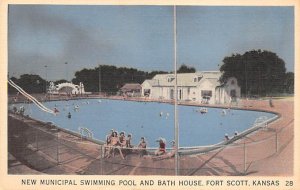 New municipal swimming pool and bathhouse Fort Scott Kansas  