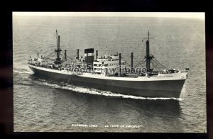 ca0195 - Ellerman Line Cargo Ship - City of Chicago , built 1950 - postcard