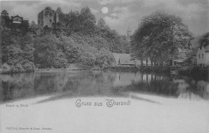 Postcard C-1910 Hold to light Transparency Tharand Germany Grus Aus GR24-3502