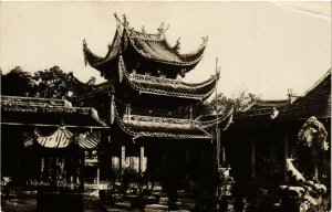 PC CPA SINGAPORE, CHINESE TEMPLE, VINTAGE REAL PHOTO POSTCARD (b4395)