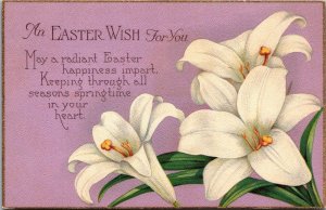 An Easter Wish For You With Lillies 1927