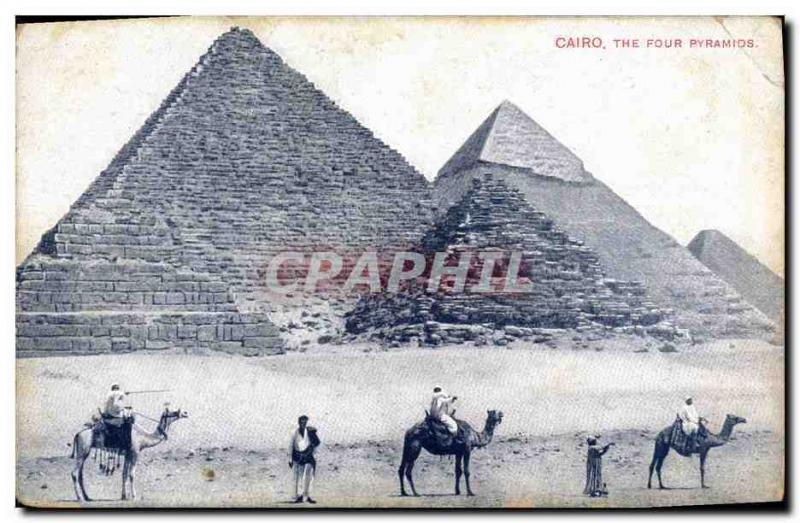 CPA Egypt Egypte Cairo The four pyramids 