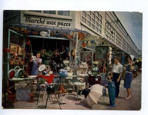 239538 FRANCE PARIS Flea market old postcard