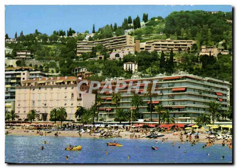 Postcard Modern Riviera Menton M Beaches and Promenade