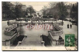 Old Postcard Dijon Darcy park